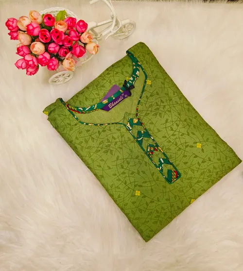 GREEN WITH DARK GREEN PATIYALA PANT SP14